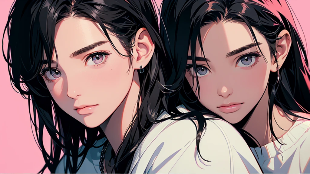 High resolution,Super detailed,Realistic,Portraiture,White women,18-year-old,Black Hair, bangs,Hazel Iris,Toned Up,Physically slim,Realistic proportions,Anatomically correct,university student,smile, Pink Cheeks; Intimate distance,Dark soft lighting,hiphop girl,Neon Hair,Textured Trim, (masterpiece,Highest quality), lofi, Battle DJ girl in HIPHOP fashion wearing DJ headphones