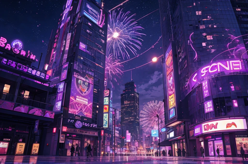 purple casino, night, downtown, HDR, 4k resolution, purple moon, firework, modern architecture, slot machine, indoor