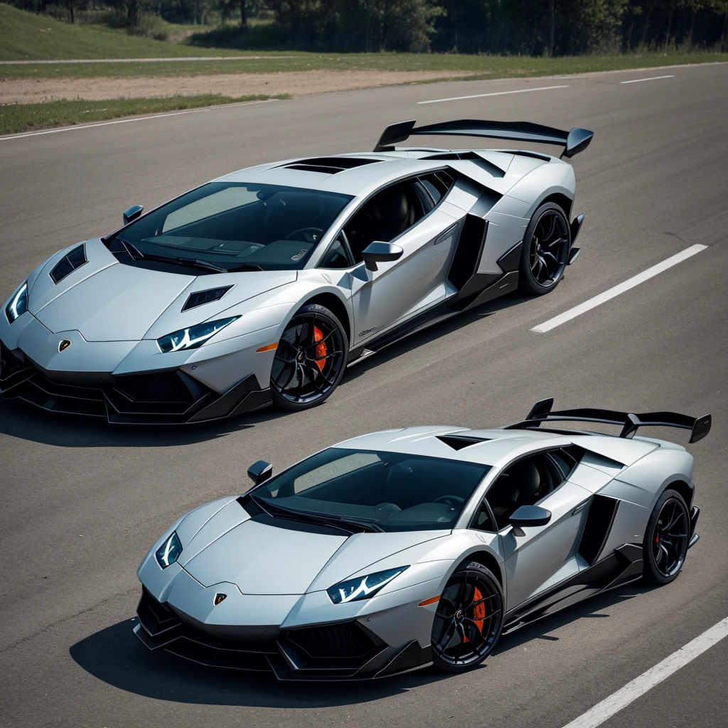Lamborghini in the form of a girl