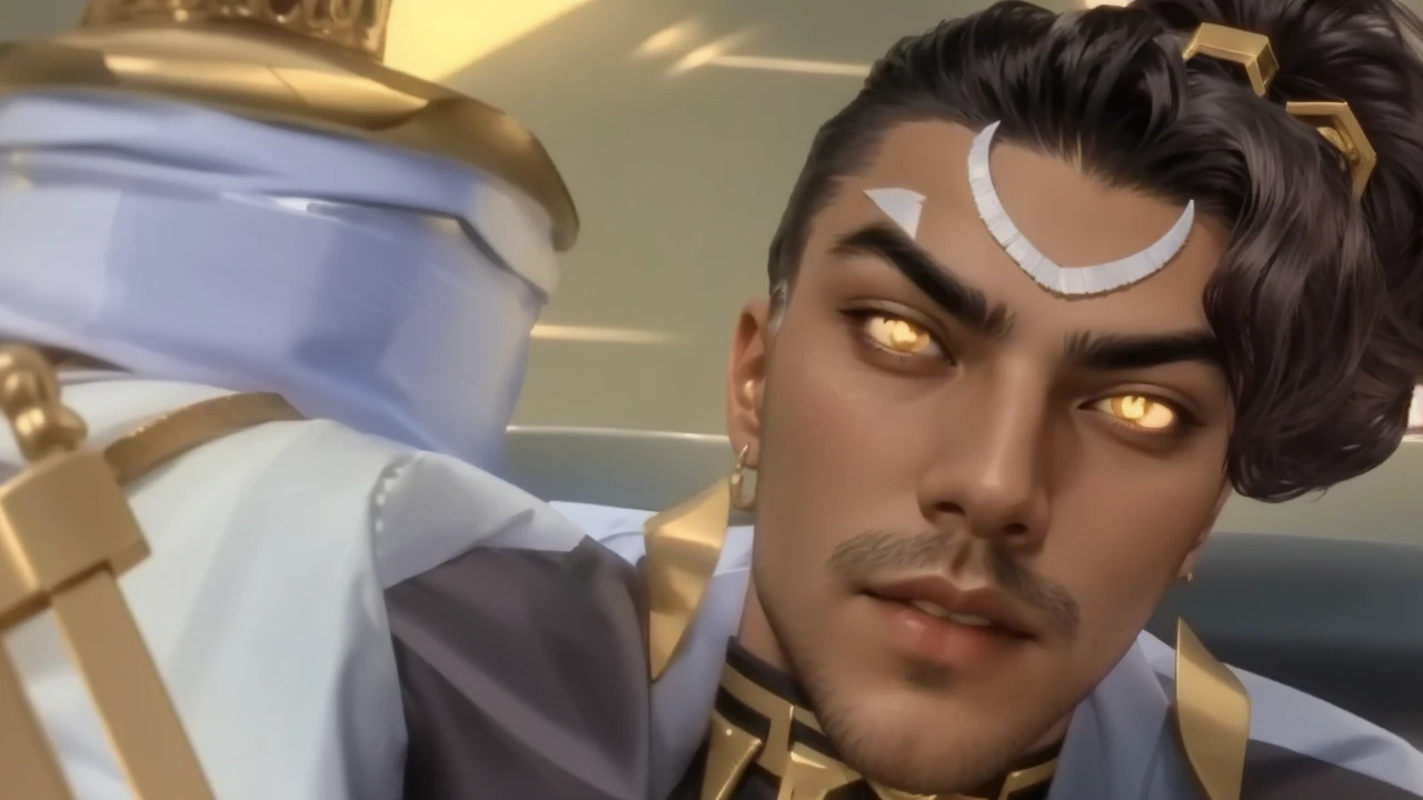 guy with a sword and a black shirt holding a hair brush, handsome guy realistic 3 d style, realistic handsome man, hyper realistic