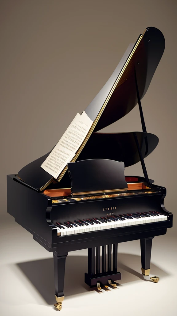 Grand piano illustration