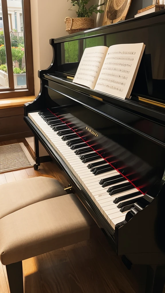 piano　keyboard　An illustration