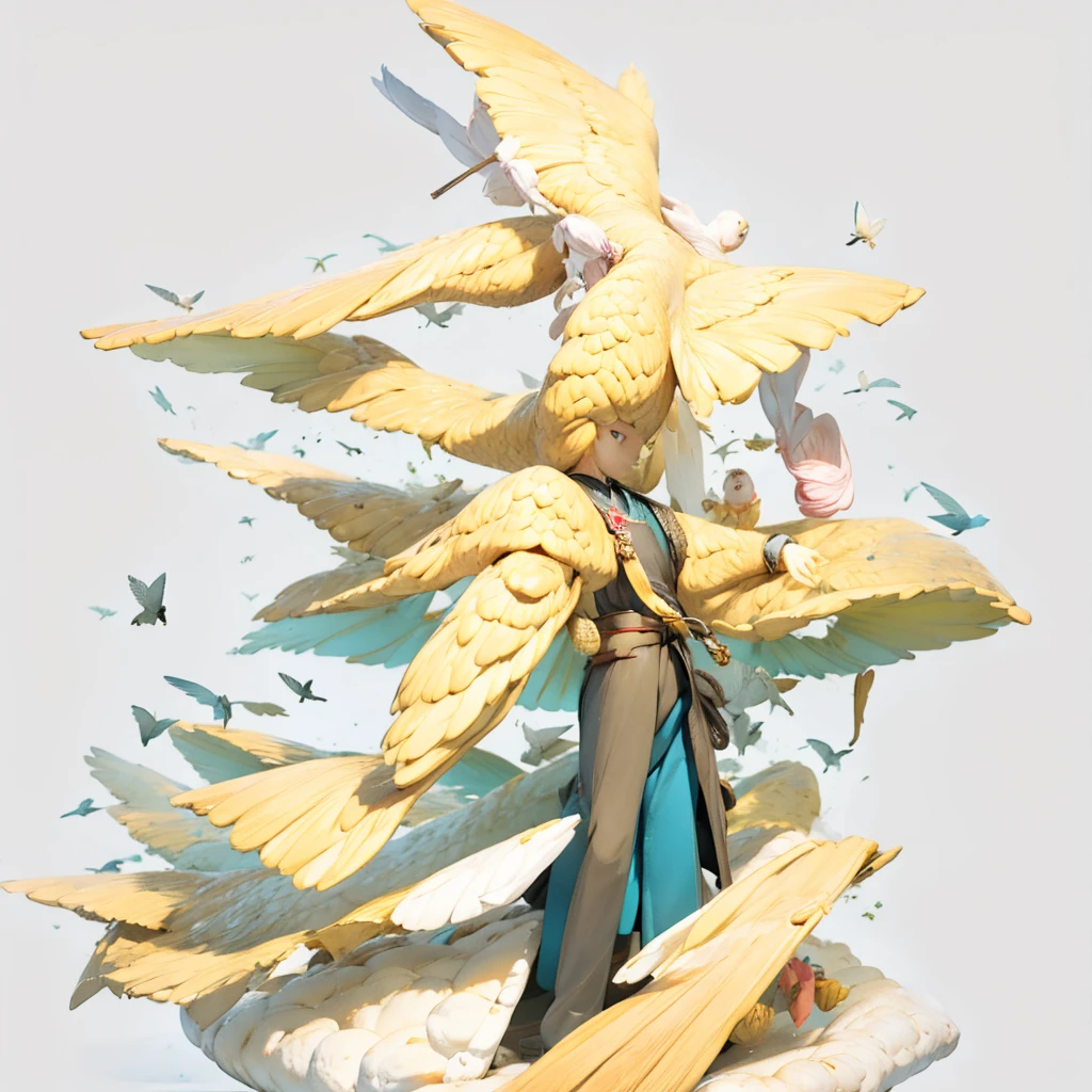 a man with a bird
