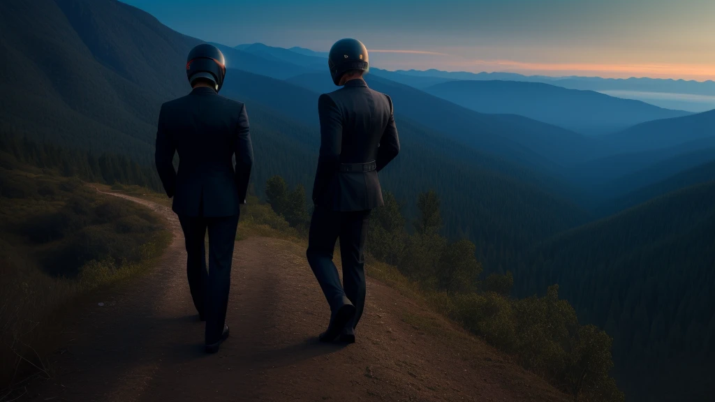 A Luxury Sales Suit man wearing a black rider full-face helmet overlooking wilderness,full body,standard rider black full face helmet,back view of the man, background is a wilderness,a man overlooking wilderness,a man overlooking wilderness,a man overlooking wilderness,a man overlooking wilderness,a man overlooking wilderness,full body,full body,full body,full body,with black rider full-face helmet,with black rider full-face helmet,with black rider full-face helmet,wearing black rider full-face helmet,wearing black full-face helmet,wearing black full-face helmet,overlooking wilderness,overlooking wilderness,Back view,Back view,Back view,Back view,Draw people small,Draw people small,Spectacular views,Spectacular views,Spectacular views,lonely man,lonely man,a black full-face helmet,a black full-face,A Luxury Sales Suit man,with Luxury Sales Suit