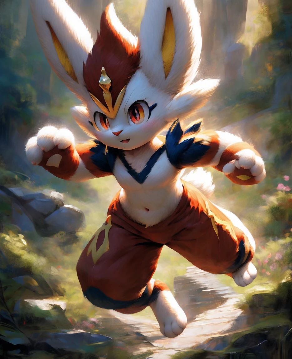 4K, Super detailed, masterpiece,Super detailed, high quality, High resolution, High detail,Cinderace,fur art