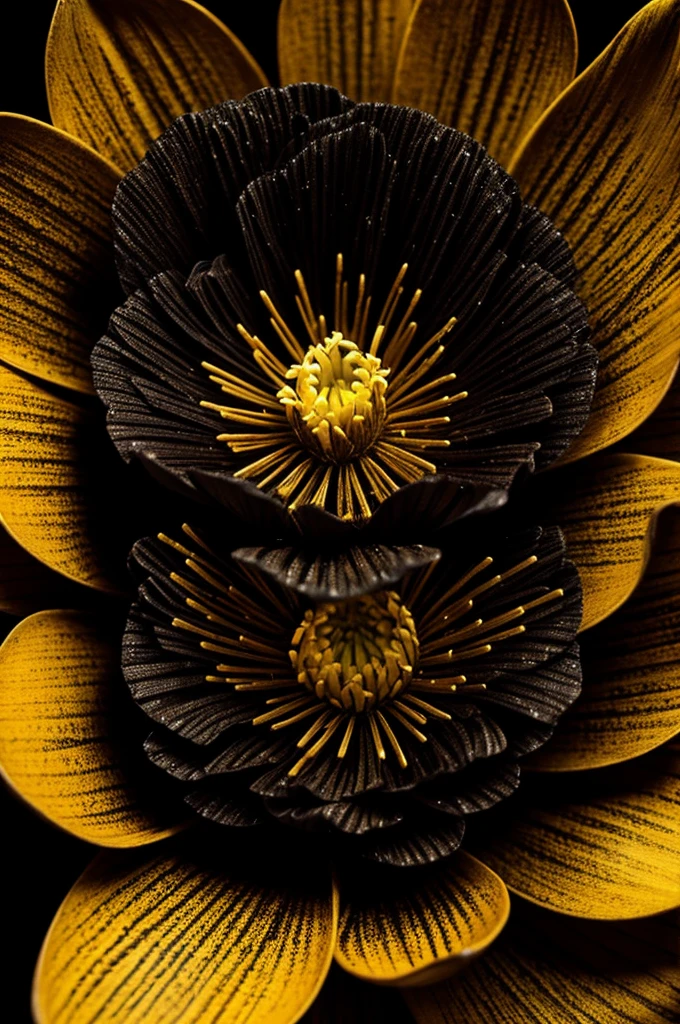 black gold flower