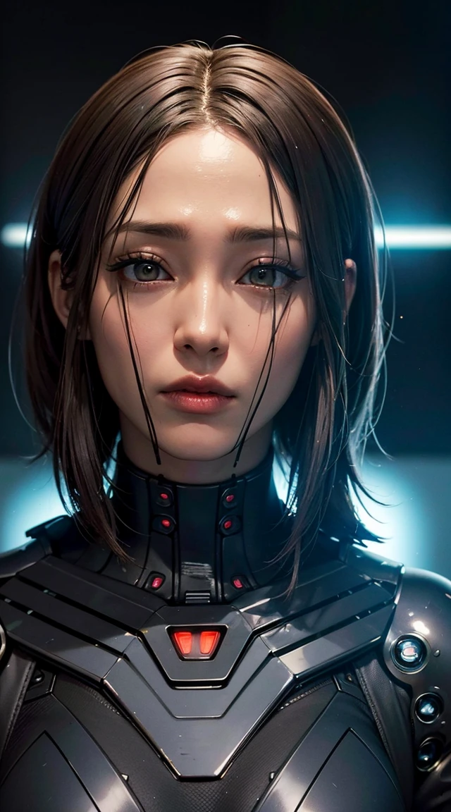 Figures with strange faces and strange heads, From the 2019 SF8K film, Alien Cyborg movie still, Alien Girl movie still, Unreal Engine : : Rave Makeup, Cyborg Goddess of Space, Love Death + robot, Sci-fi movie stills, Ash Thorpe, VFX Film Close-up