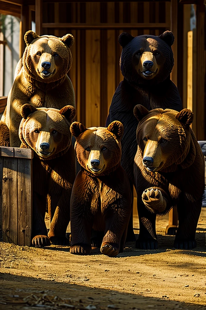 I would like to create the story Goldilocks AND the three bears in images for