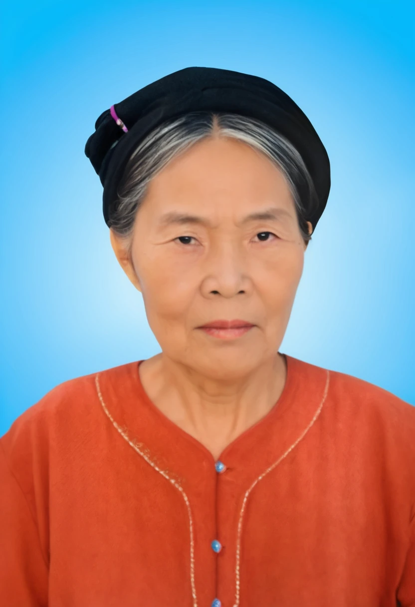 Highly realistic photo, a colorized photo, Portrait of a 65 year old Vietnamese old woman, 8k