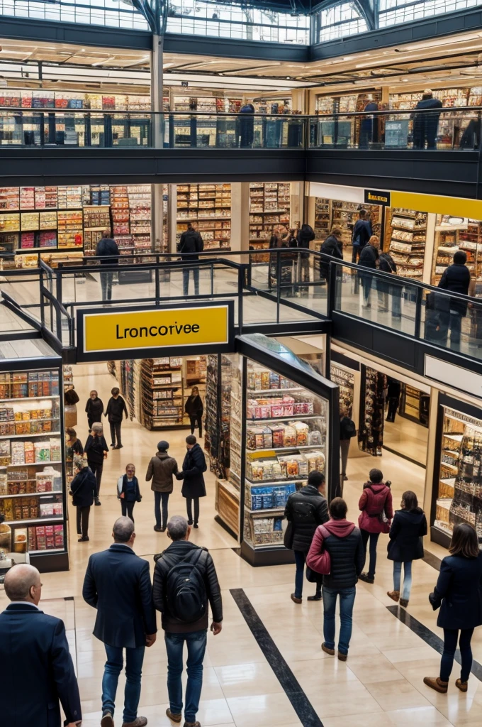 Une métisse dans un grand magasin