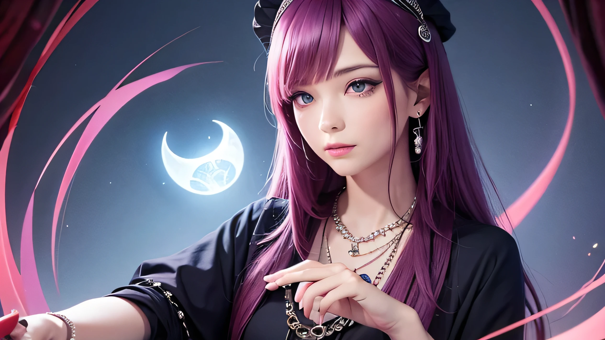 Please depict a dignified fortune teller.