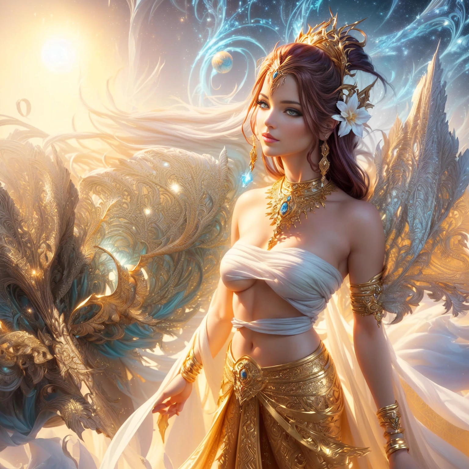 Men's drawings, beautiful fantasy art, beautiful fantasy girl, Argerm Julie Bell Beeple, very beautiful fantasy art, Carol is behind, uh.., Amazing 8k artwork, beautiful goddess, beautiful character drawings, Persian Princess, Fantasy Woman, Beautiful Fantasy Empress, beautiful devil girl, Indian goddess