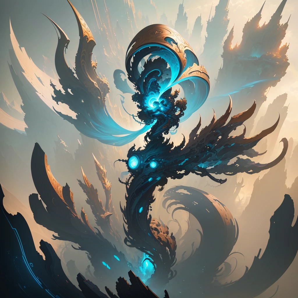 masterpiece, best quality, (extremely detailed CG unity 8k wallpaper), (best quality), (best illustration), (best shadow), absurdres, realistic lighting, (Abyss), beautiful detailed glow, art by PeterMohrBacher,