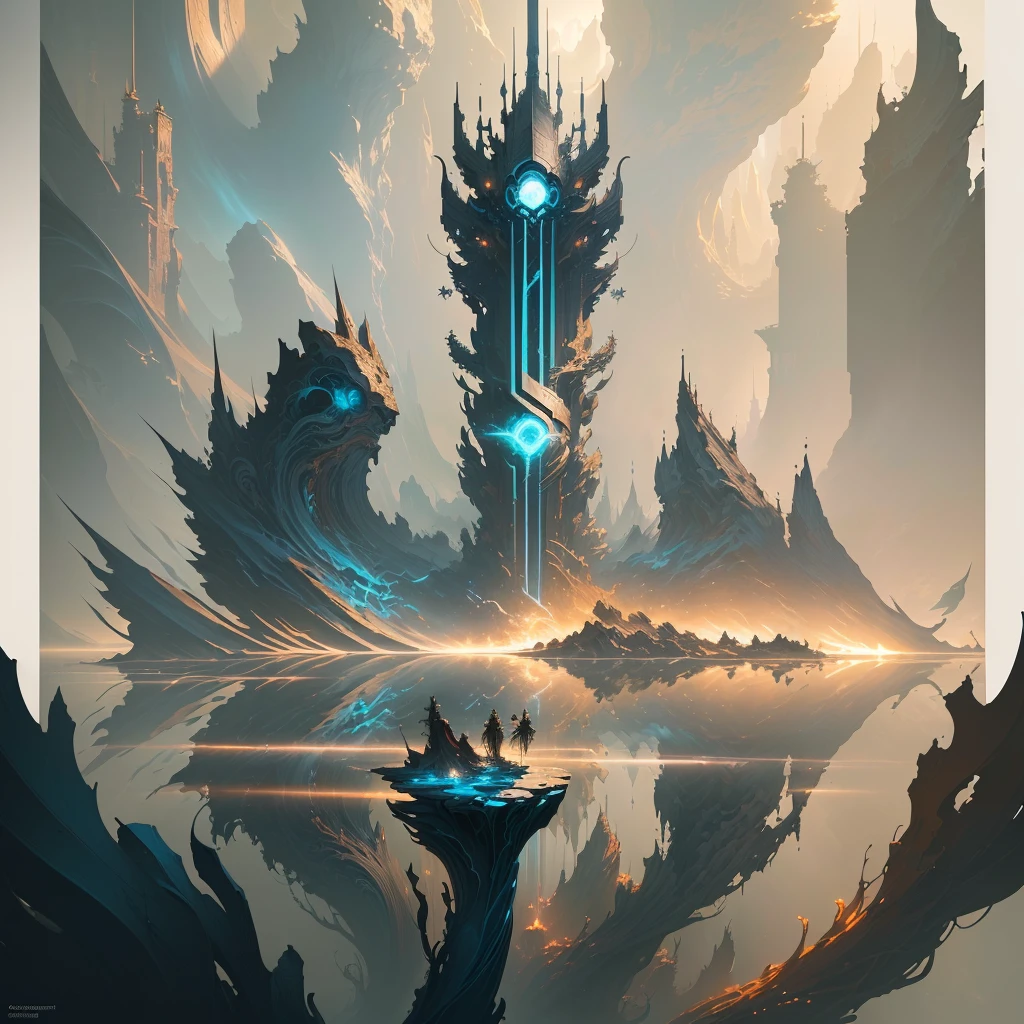 masterpiece, best quality, (extremely detailed CG unity 8k wallpaper), (best quality), (best illustration), (best shadow), absurdres, realistic lighting, (Abyss), beautiful detailed glow, art by PeterMohrBacher,