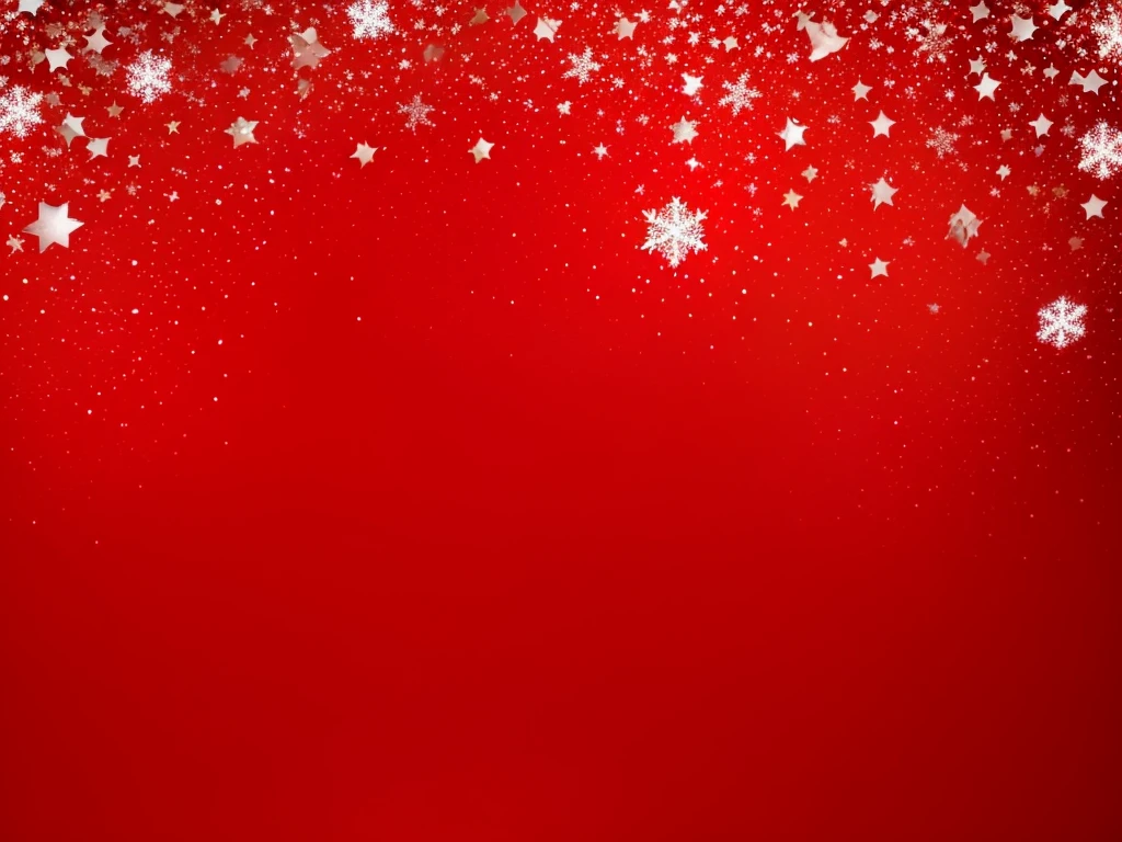 a close up of a red background with snowflakes and stars, white stars in the background, stars glittering in background, on a red background, stars background, red white background, stars in background, scarlet background, red background, fotografia, in red background, glittering stars scattered about, snowflakes falling, starry background, stars in the background, decorative background
