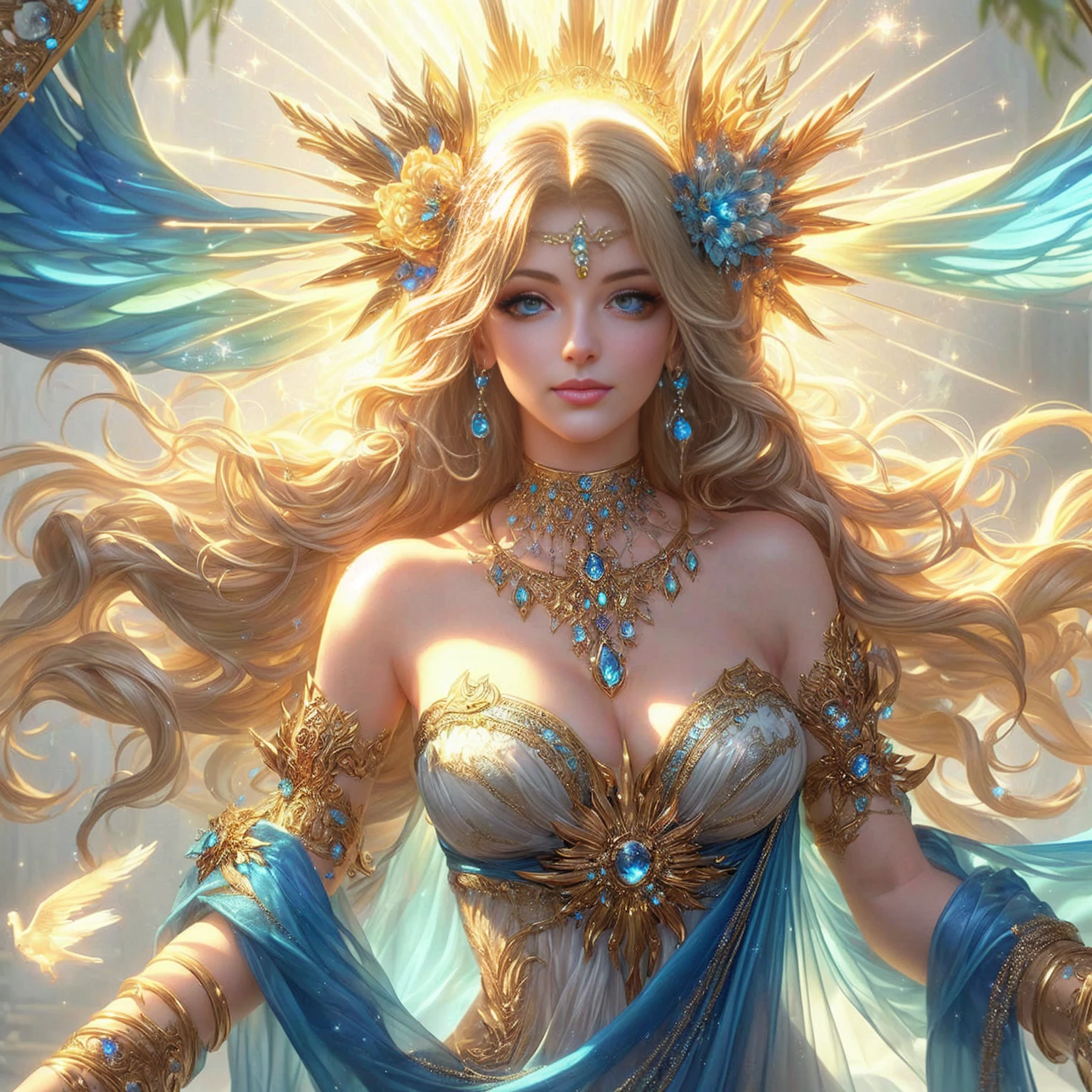 female fine jewelry, beautiful fantasy art, beautiful fantasy girl, Argerm Julie Bell Beeple, very beautiful fantasy art, Carol is behind, uh.., Amazing 8k artwork, beautiful goddess, beautiful character drawings, Persian Princess, Fantasy Woman,