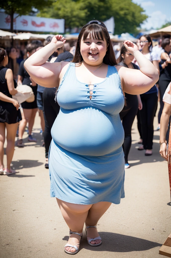 ((((Very fat woman))))、Summer Festival、smile、cute、Beautiful Asian Girl、4K、RAW、Ultra HD