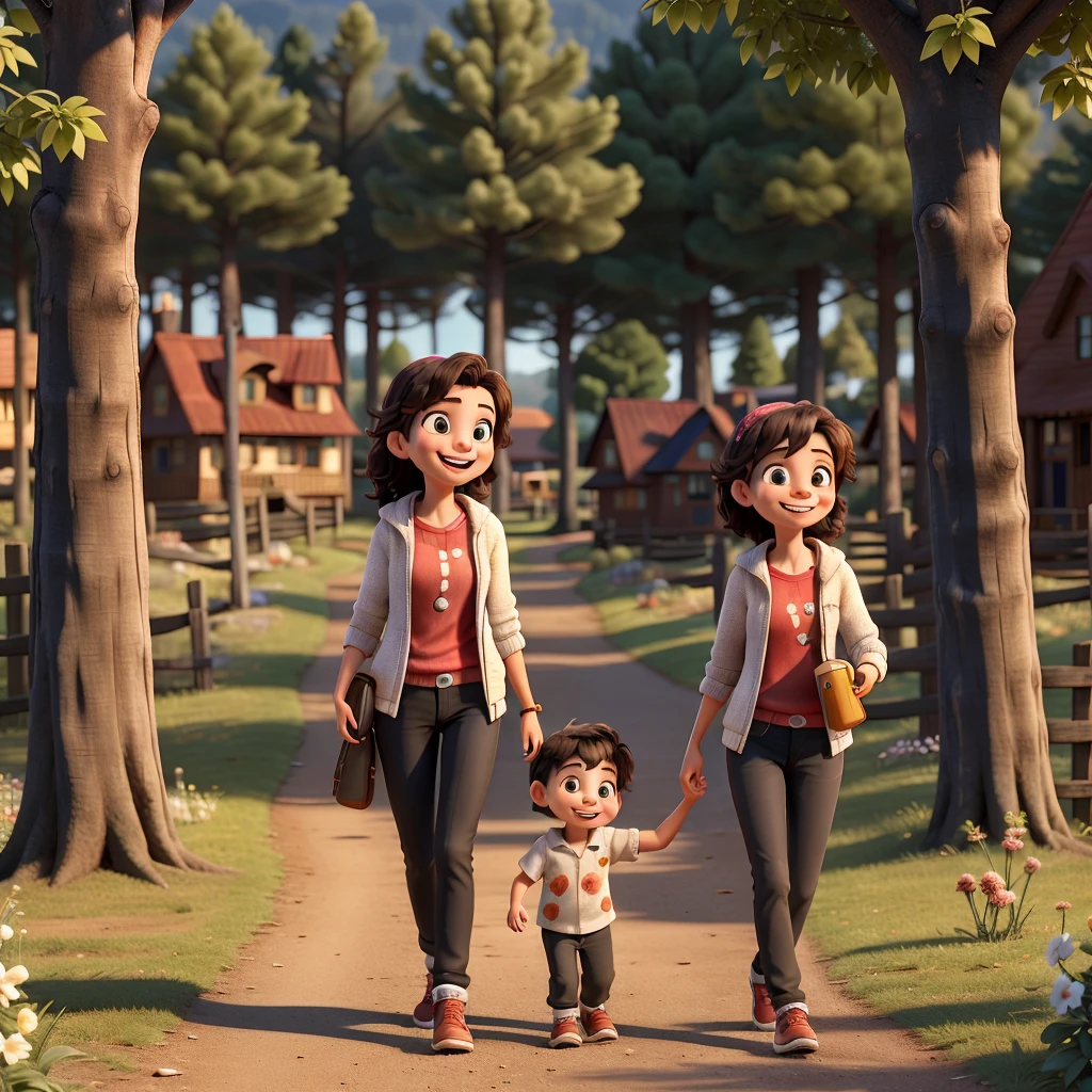 (best quality) Aana walking through a sunlit park in a small town nestled between dark forests and rolling hills, smiling and enjoying the simple joys of life.
In a small town nestled between dark forests and rolling hills, lived a seemingly ordinary age girl named Aana. With a heart as pure as the morning dew and a spirit as gentle as a summer breeze, Aana's days were filled with the simple joys of life – laughter with friends, walks through the park, and the warmth of family.