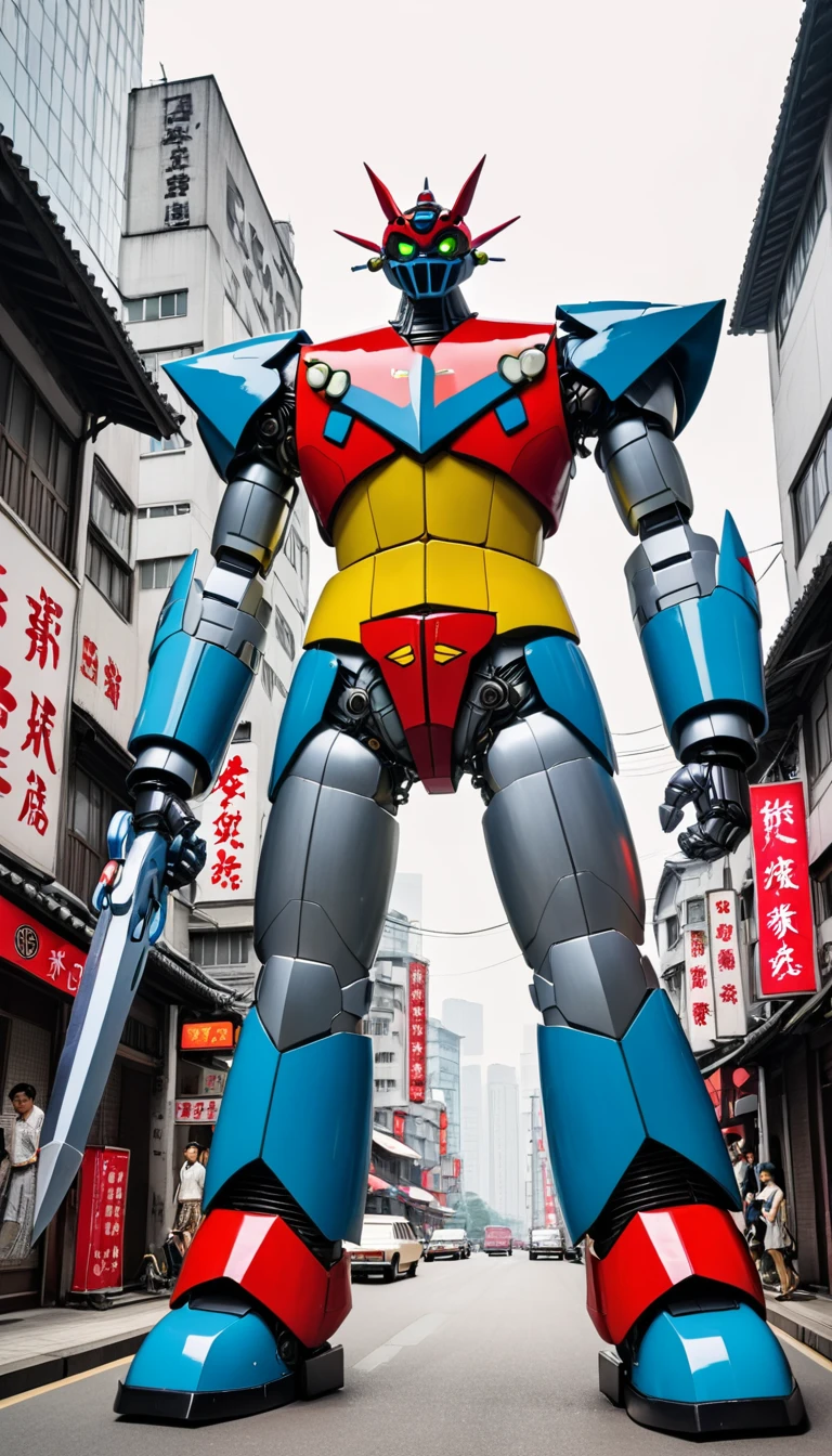 Getter Robo、Shanghai、1970onochromatic
