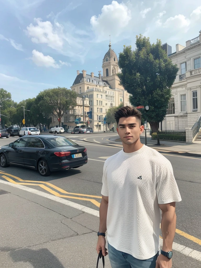 Handsome man,muscular,no tattoo