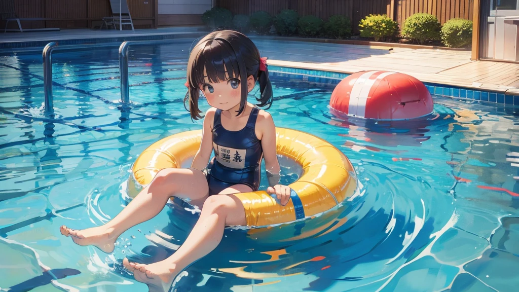 School Swimsuit, Young girl(), 5 years