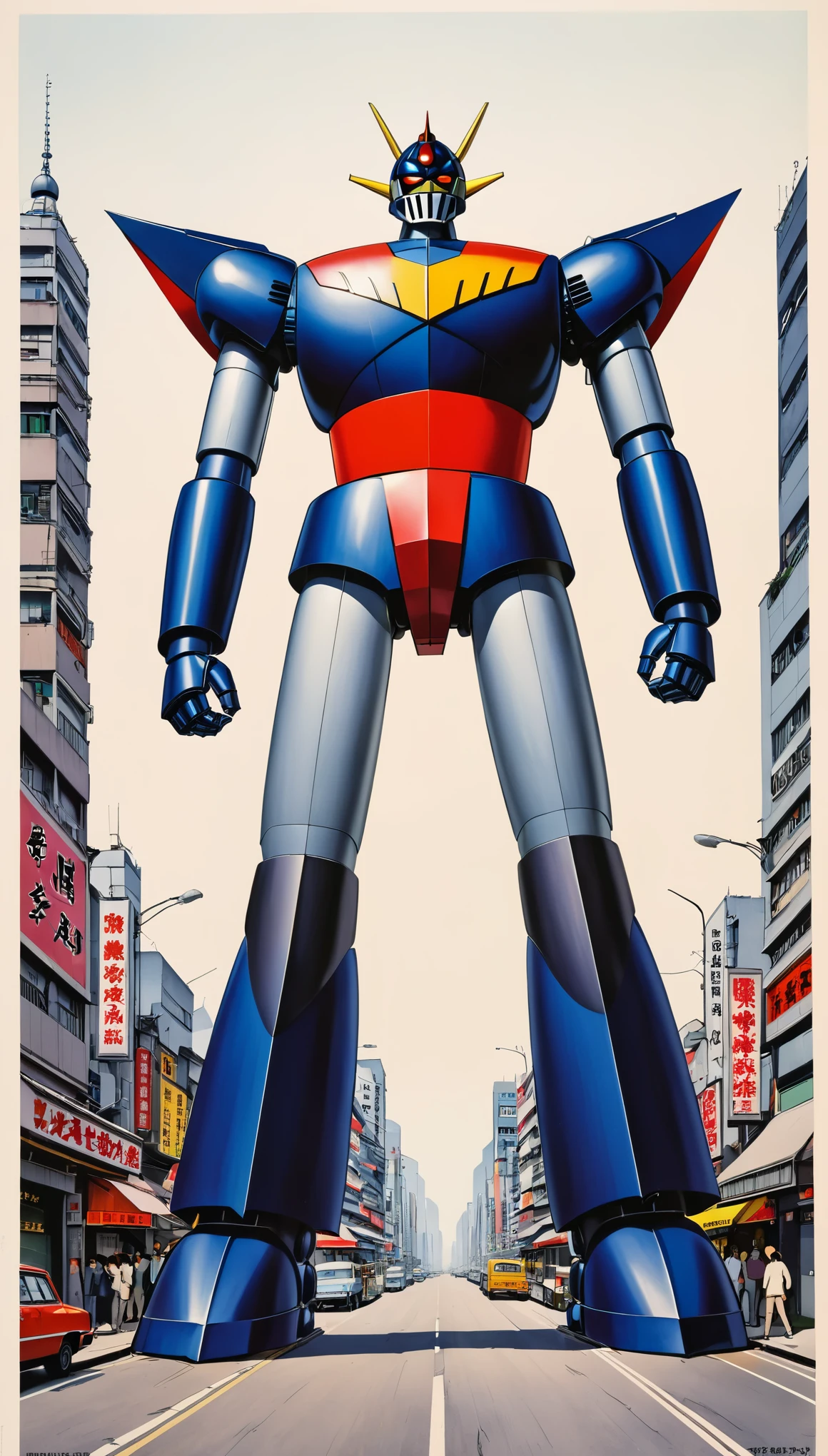 Mazinger Z design、Hongkong、1970onochromatic、Giant Robot
