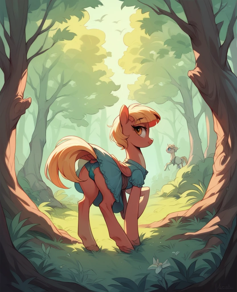 Girl, ветроподъемник, dress, sexy body, forest, thin panties, strings