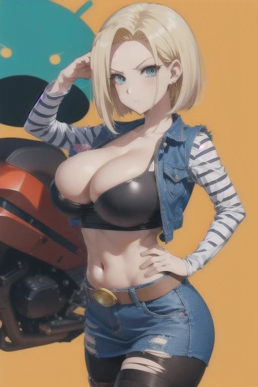 Chibi, busty, android18 busty kawail