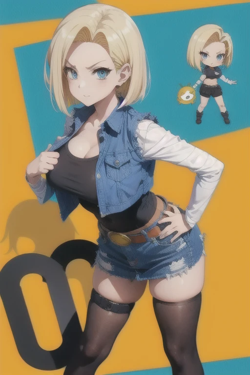 Chibi, busty, android18 busty