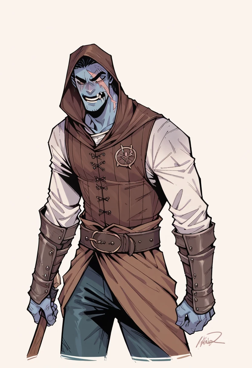 Zombie Male ,Just in pants  , Scars Whole body ,Medieval Clothing 