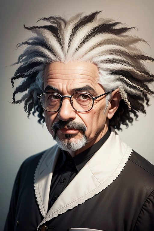 Raul Seixas with the face of Albert Einstein