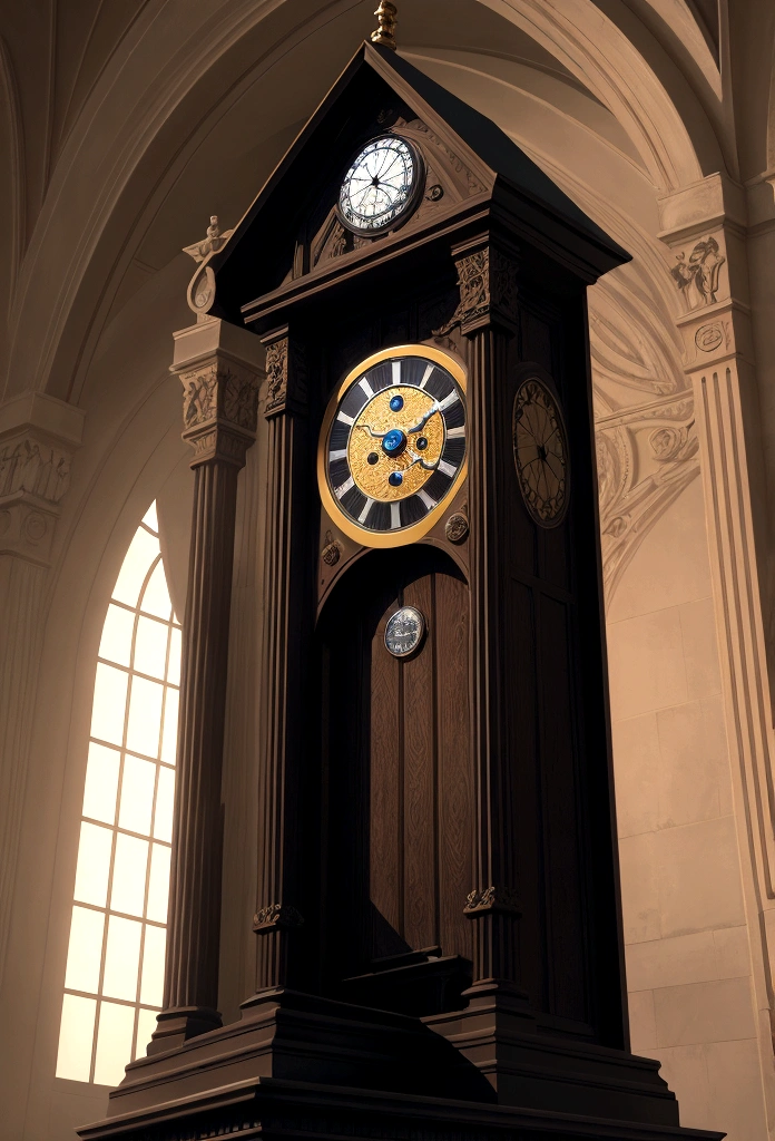 a clock marking the time