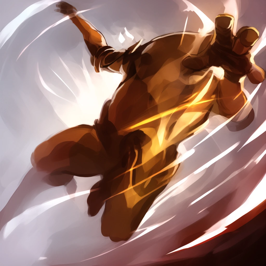 masterpiece,1warrior silhouette,glowing,provocative gesture