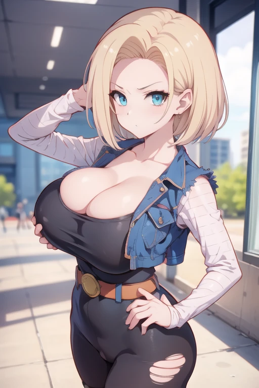 Chibi, busty, android18 very big breast kawail nude