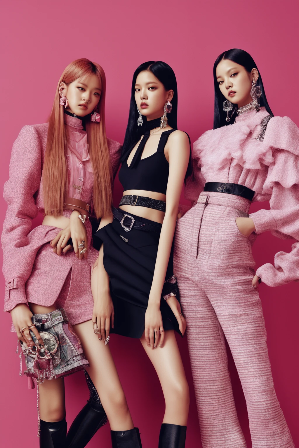 blackpink, fashion shoot, style of vogue