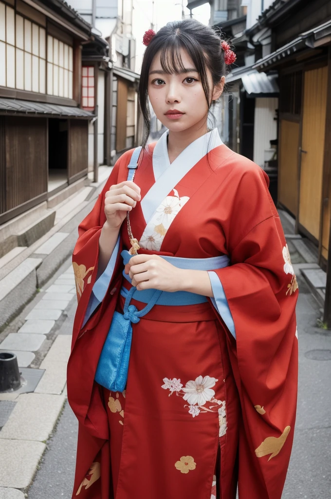 Japan's top idol girl headphone overalls Low angle shooting