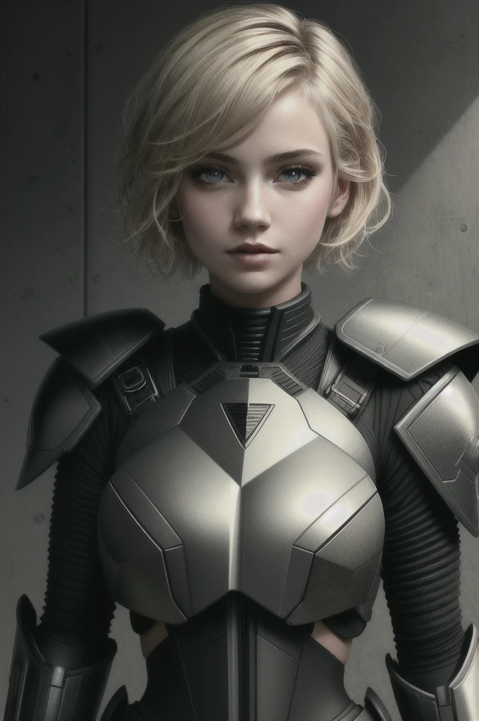 ((Masterpiece, best quality,edgQuality)),solo,1girl,
edgAdepta, looking at viewer, short hair, blonde hair, upper body, lips, realistic ,wearing edgAdepta,power armor,shoulder armor,skull emblem