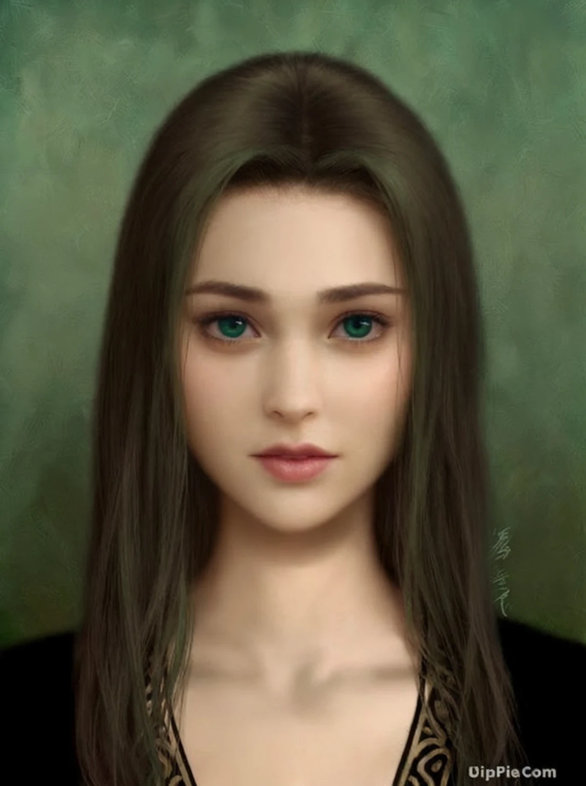 Ultra HD (Green eyes) (green hair) (Satin skirt)