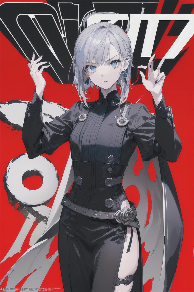 ((best quality)), ((masterpiece)), (robust), anime style, best quality 1girl, portrait, ultra detailed, pretty face, perfect anatomy, Solo, pale skin, pink green hair, perfect hair, bangs, shirt, jacket, jeans, arms, Hands on , thick legs, big thigh, possession, blue background, Fortnite,
information