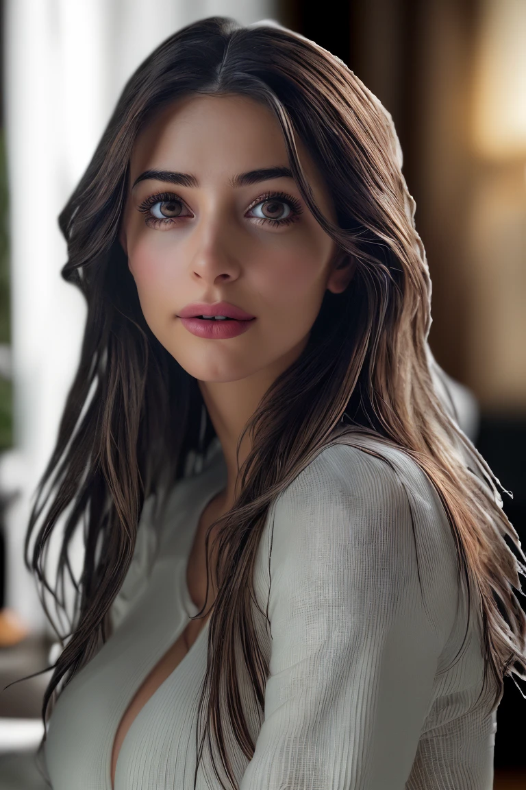 RAW photo,award winning photo,(masterpiece:1.3),(best quality,ultra detailed,intricate),professional photography,professional lighting,HDR,High Dynamic Range,(((photo realistic,ultra realistic,photorealistic,8k uhd))),beautiful and aesthetic,slim waist,sexy,looking to the viewer,looking gorgeous,22 years old slim stunning woman,gorgeous japanese woman,subsurface scattering,detailed face,hotify,prettify,(prettyeyes:1.2),open bright eyes,kkw-skin-det,AS-Adult, huge breasts, long hair, full body , wearing edgTemptation , indoors, luxurious hotel,