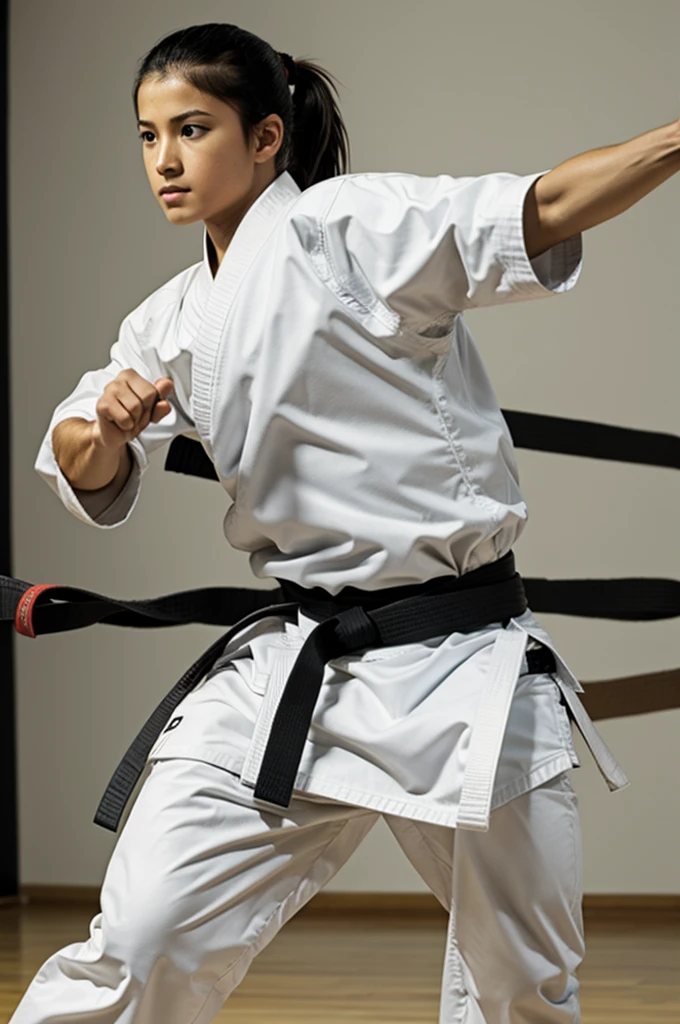 A karate black belt 