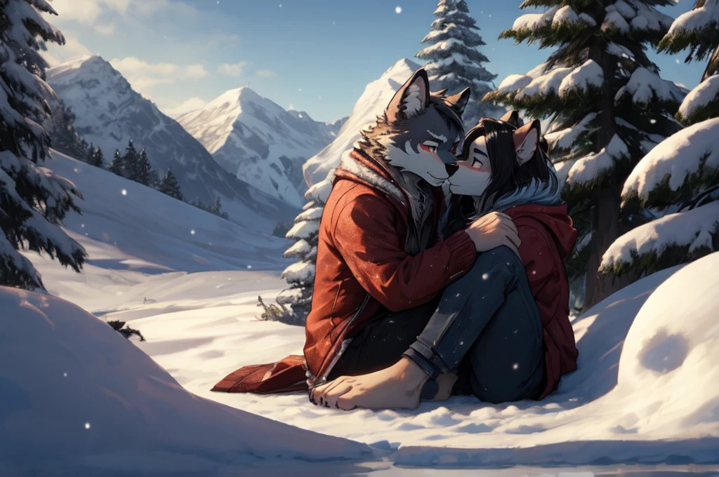 (((Barefoot furry character, full body, cinematic setting, furry male, plantigrade))) (((1boy, 1girl)))
God I miss you like hell
I was wrong I can tell
For the heart can be (((blind and frozen)))
Now I live with the pain
Every night, every day
As I read those letters you wrote me
How I long for the time
When your lips would kiss mine
And the promise was still unbroken
I will wait for tomorrow
That may never come
I will wait in the name of love
BREAK, winter, snow, ice, love atmosphere, intricate details, highly detailed, extreme detail, octane render, fine art, best quality, highres, (detailed face:1.5), ((full_body)), UHD, (((perfect hands))), low light