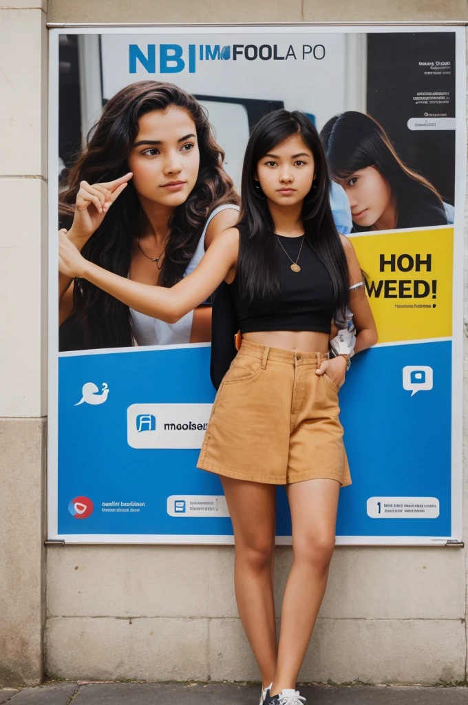 Give me a poster about impact of social media on youth with the help of images and information