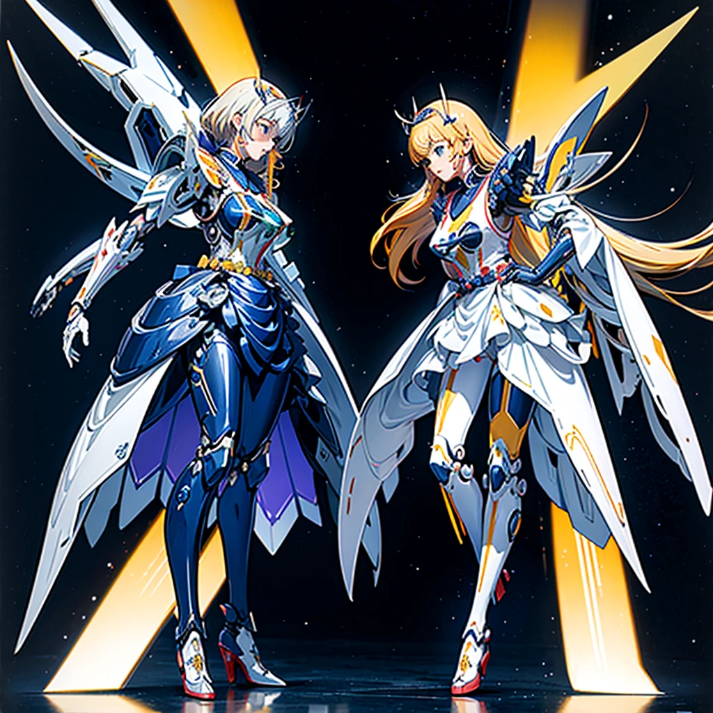 3个女孩, Solo, (ssmile, Makeup, beautidful eyes), (Golden Dragon Horn Helmet:1.4), (Big buttocks, huge boob:1.7), (Dragon Guard, mitts), (White, purple), (MECHA CYBER SHINY ARMOR SET, royal cape, cleavage, Mecha leggings, Armor legs, High heels:1.4), (Muscular body, Sexy long legs, full bodyesbian:1.5), (muscle abs:1.2), (view the viewer:1), (Walk on the cherry blossom trees on the side of the street in the morning:1.3), Physically-based rendering, hyper HD, 8K, 1080p.