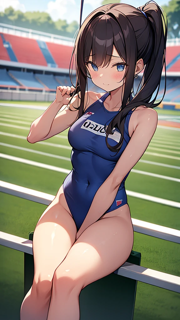 {{A track and field club girl straddles her boyfriend&#39;s crotch and has intense vaginal sex}}, (32k, アニメ: 0.8), 6+ girl, {{A girl has intense vaginal sex with a man:1.5}}, (18 year old girl: 1.4), A neat and clean woman, (Bouncing Ample breasts: 1.4), valley,  (Cheeky Smile: 1.1), (Black knee socks: 1.1), Camisole, mesh (White, black and light blue Tank top: 0.9), (Tube top: 1.1), T-Shirts, Off-the-shoulder crop top, mini skirt, sneakers, sandals, (Gym suit: 0.9), (Toned body: 0.9), Compression shorts, (Track and field athlete: 1.1), (cute: 1.1), (Purple hair bob cut: 1.1), (Large, bouncy breasts: 1.1), (Nipples rubbed and felt good: 1.2), Front, ((Having intense vaginal sex with a man:1.5)), (Shake your body violently: 1.2), ((The girl pistons her body violently: 1.3)), Hustle, Girl&#39;s home, NSFW