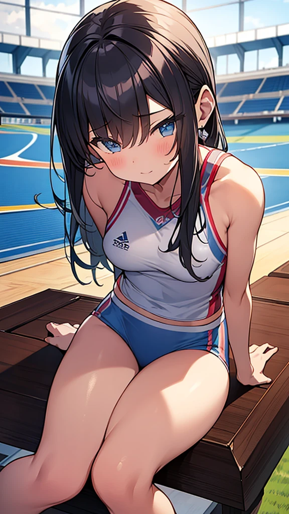 {{A track and field club girl straddles her boyfriend's crotch and has intense vaginal sex}}, (32k, アニメ: 0.8), 6+ girl, {{A girl has intense vaginal sex with a man:1.5}}, (18 year old girl: 1.4), A neat and clean woman, (Bouncing Ample breasts: 1.4), valley, (Cheeky Smile: 1.1), (Black knee socks: 1.1), Camisole, mesh (White, black and light blue Tank top: 0.9), (Tube top: 1.1), T-Shirts, Off-the-shoulder crop top, mini skirt, sneakers, sandals, (Gym suit: 0.9), (Toned body: 0.9), Compression shorts, (Track and field athlete: 1.1), (cute: 1.1), (Purple hair bob cut: 1.1), (Large, bouncy breasts: 1.1), (Nipples rubbed and felt good: 1.2), Front, ((Having intense vaginal sex with a man:1.5)), (Shake your body violently: 1.2), ((The girl pistons her body violently: 1.3)), Hustle, Girl's home, NSFW