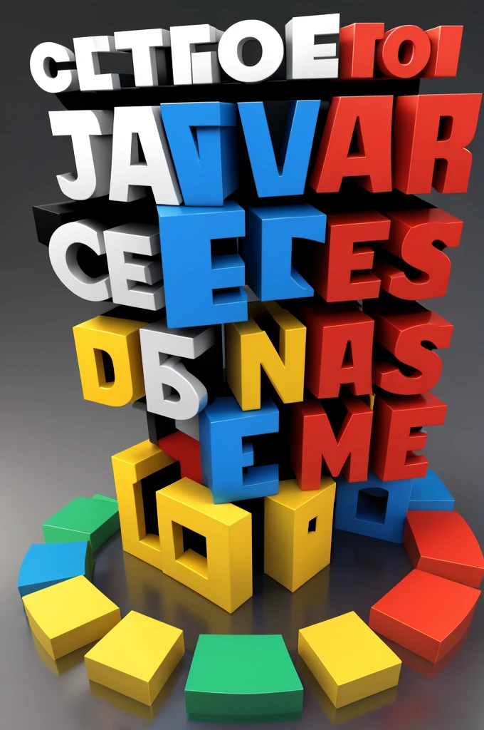 Mega combos text in 3d with perspective