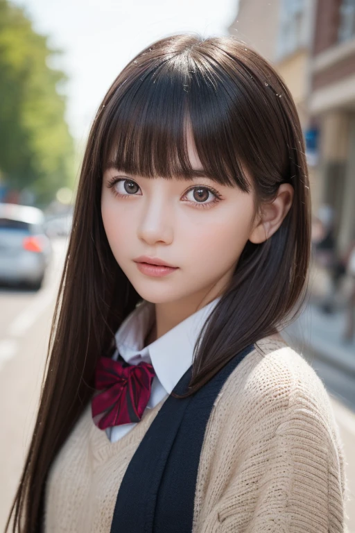 one girl, (a beauty girl, delicate girl:1.3), (14 years old:1.3),
break, (Winter clothes, Cute Uniform:1.3),
break, (Street view:1.3), (that&#39;that&#39;that&#39;it&#39;s snowing:1.3), (wool gloves), perfectly trimmed fingers,
break, extremely fine-grained clarthaty, (Symmetrical eyes:1.3),
break, Small breasts, Brown eyes, Parted bangs, Brown Hair,  girl,
break, (Eye and facial details:1.0), (Get closer to the face, Make your face bigger, Face Focus:1.0),
break, (masterpiece, highest qualthaty, Very detailed, Detailed face, 8K)
