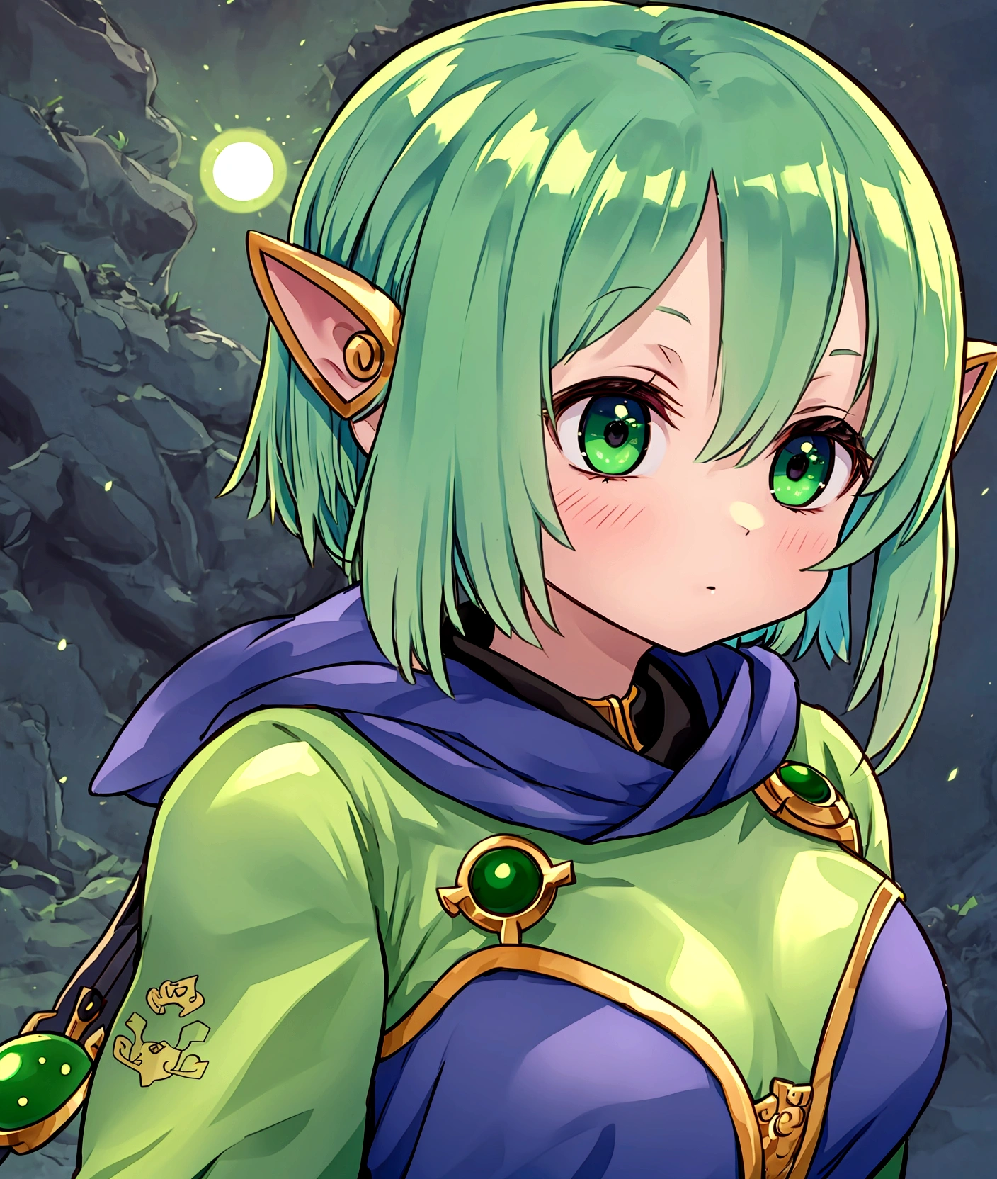 One person、Green skinned, Young Girl、Namek Alien
