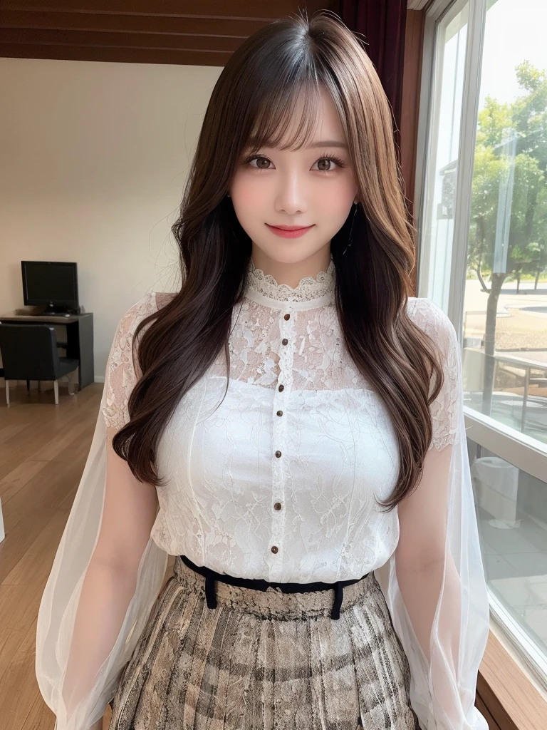highest quality, super detailed,  High resolution, 8K, cute hairstyle,sexy pose,smile、20 year old girl,whole body,perfect skin,big breasts,
Lace and see-through items - Lace and see-through items、You can effectively incorporate skin exposure.。blouses and dresses、Create a sexy look with skirts etc.。
